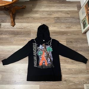 black palm angels burning cowboy hoodie